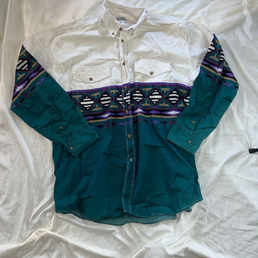 Vintage Mens Button Up